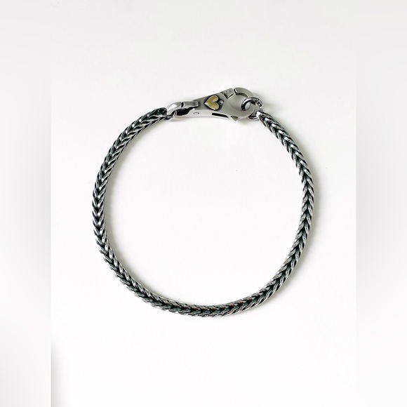 Trollbeads Jewelry - Trollbeads Bracelet | Silver And Gold Heart Clasp | 18k Gold & Sterling Silver